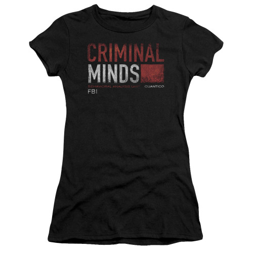 Image for Criminal Minds Girls T-Shirt - Title Card