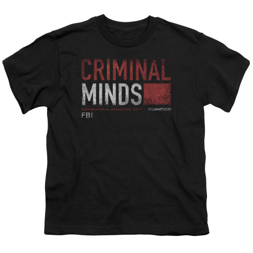 Image for Criminal Minds Youth T-Shirt - Title Card