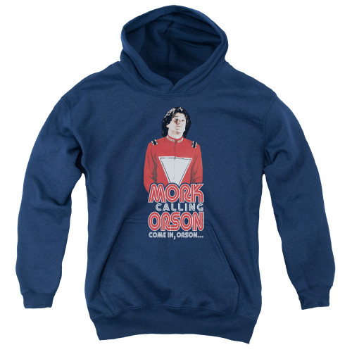 Image for Mork & Mindy Youth Hoodie - Come in Orson