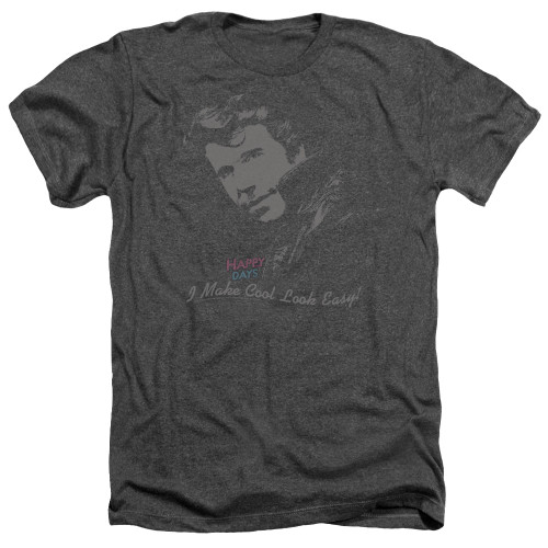 Image for Happy Days Heather T-Shirt - Cool Fonz