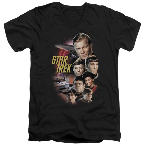 Image for Star Trek T-Shirt - V Neck - The Classic Crew