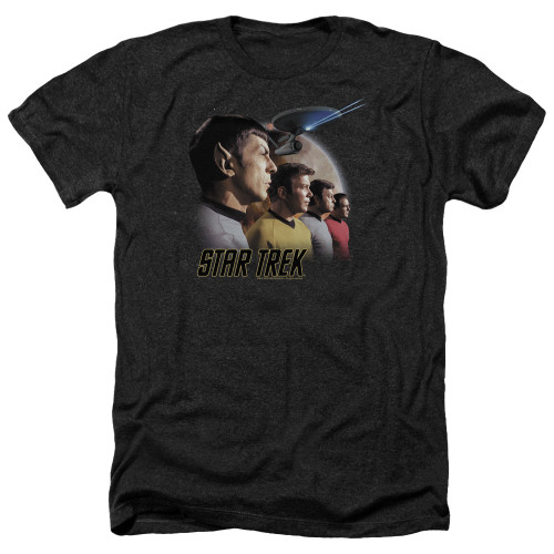 Image for Star Trek Heather T-Shirt - Forward to Adventure
