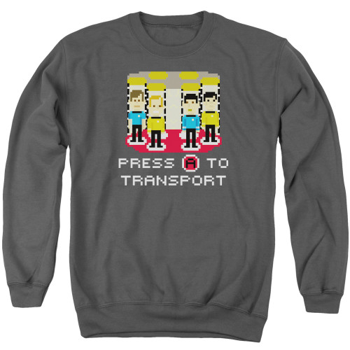 Image for Star Trek Crewneck - Press A to Transport