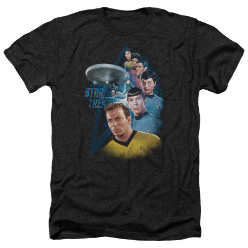 Image for Star Trek Heather T-Shirt - Among the Stars