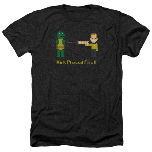 Image for Star Trek Heather T-Shirt - Kirk Phased First