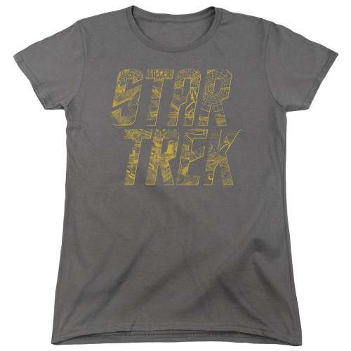 Image for Star Trek Woman's T-Shirt - Schematic Logo