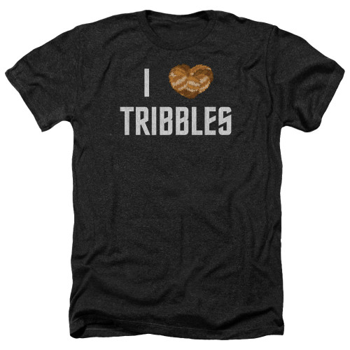 Image for Star Trek Heather T-Shirt - I Heart Tribbles