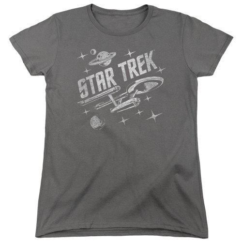 Image for Star Trek Woman's T-Shirt - Through Space