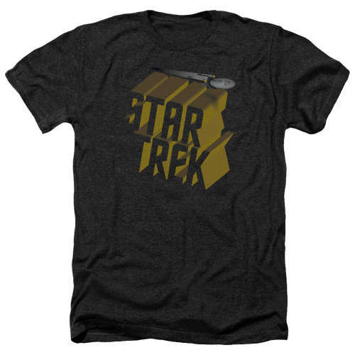 Image for Star Trek Heather T-Shirt - 3D Logo