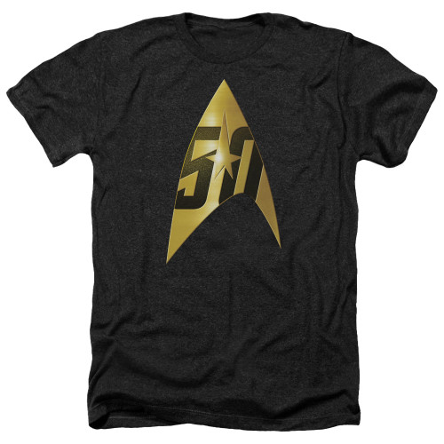 Image for Star Trek Heather T-Shirt - 50th Anniversary Delta
