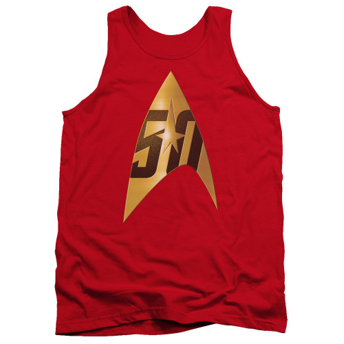 Image for Star Trek Tank Top - Red Anniversary Delta