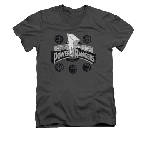 Power Rangers T-Shirt - V Neck - Power Coins