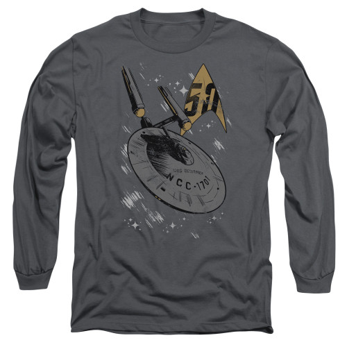 Image for Star Trek Long Sleeve T-Shirt - Enterprise Dash