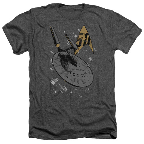 Image for Star Trek Heather T-Shirt - Enterprise Dash