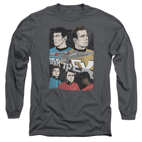 Image for Star Trek Long Sleeve T-Shirt - Illustrated Crew