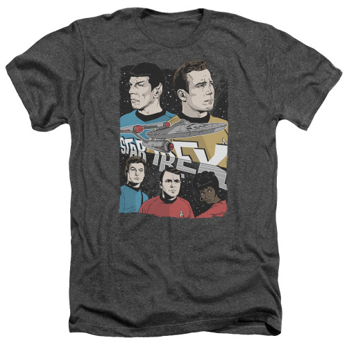 Image for Star Trek Heather T-Shirt - Illustrated Crew