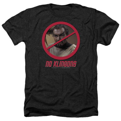 Image for Star Trek Heather T-Shirt - No Klingons