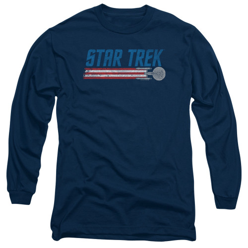 Image for Star Trek Long Sleeve T-Shirt - Americana Enterprise