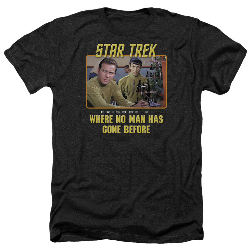 Image for Star Trek Heather T-Shirt - Episode 2: Where No Man Has Gone Before