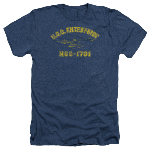 Image for Star Trek Heather T-Shirt - Enterprise Athletic