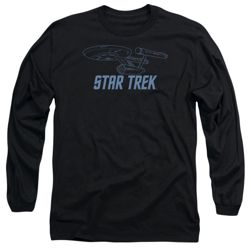 Image for Star Trek Long Sleeve T-Shirt - Enterprise Outline