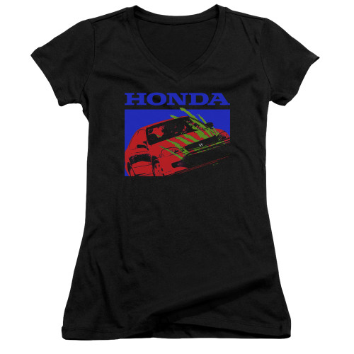 Image for Honda Girls V Neck T-Shirt - Civic Bold