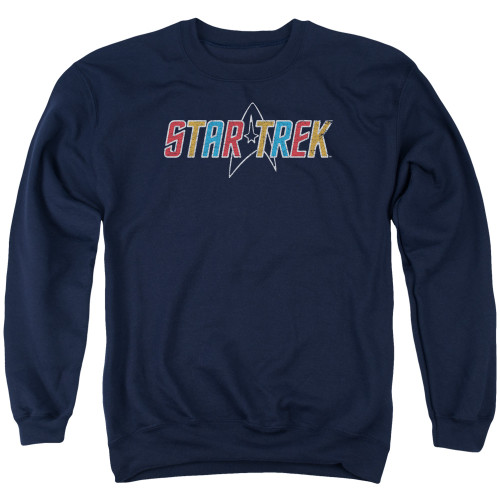 Image for Star Trek Crewneck - Multicolored Logo