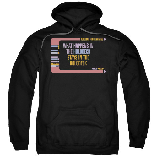 Image for Star Trek The Next Generation Hoodie - What Happens in the Holodeck Stays in the Holodeck