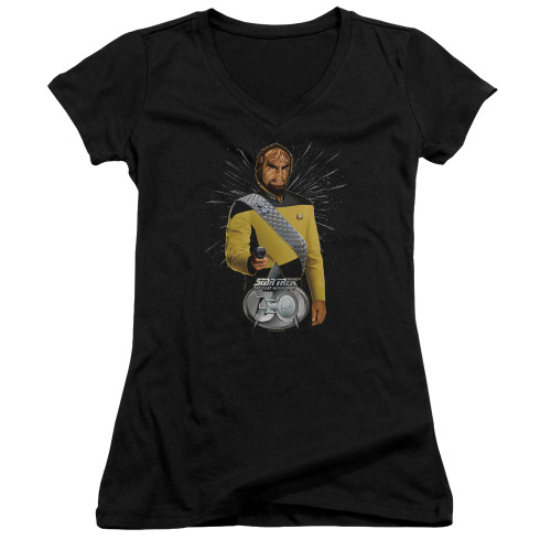Image for Star Trek The Next Generation Girls V Neck T-Shirt - Worf 30