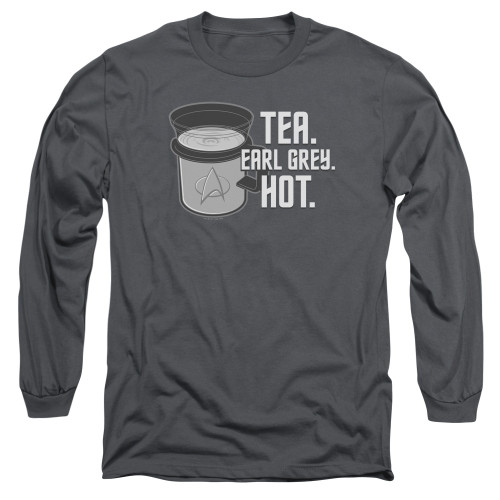 Image for Star Trek The Next Generation Long Sleeve T-Shirt - Tea.  Earl Grey.  Hot.