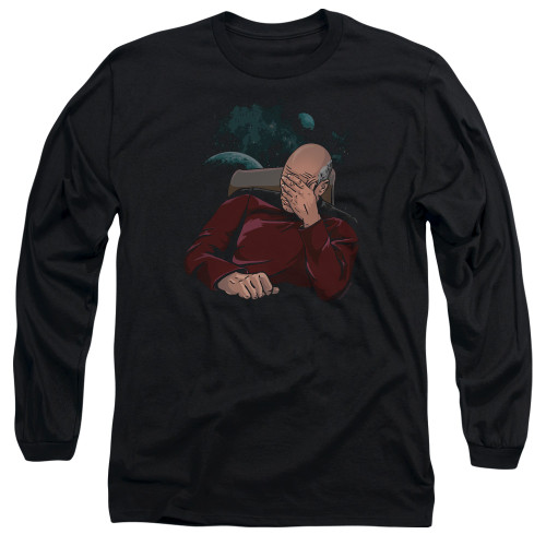 Image for Star Trek The Next Generation Long Sleeve T-Shirt - Picard Facepalm