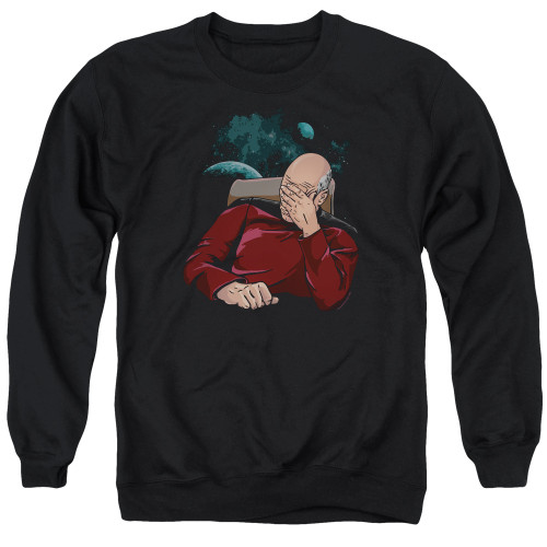 Image for Star Trek The Next Generation Crewneck - Picard Facepalm