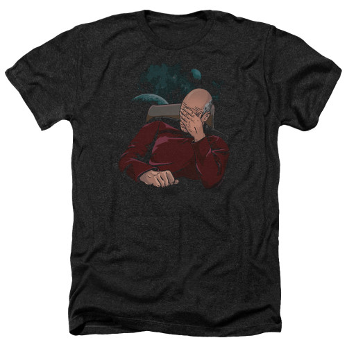 Image for Star Trek The Next Generation Heather T-Shirt - Picard Facepalm
