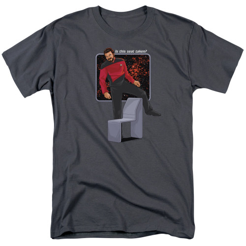 Image for Star Trek The Next Generation T-Shirt - Is This Seat Taken