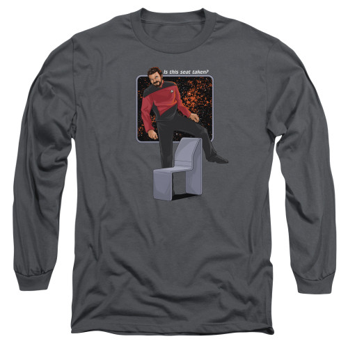 Image for Star Trek The Next Generation Long Sleeve T-Shirt - Is This Seat Taken
