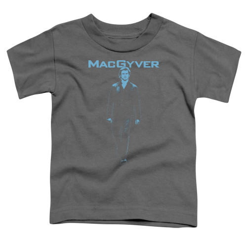Image for MacGyver Toddler T-Shirt - Mono Blue
