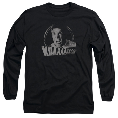 Image for Star Trek Long Sleeve T-Shirt - Khaaaaan Distressed