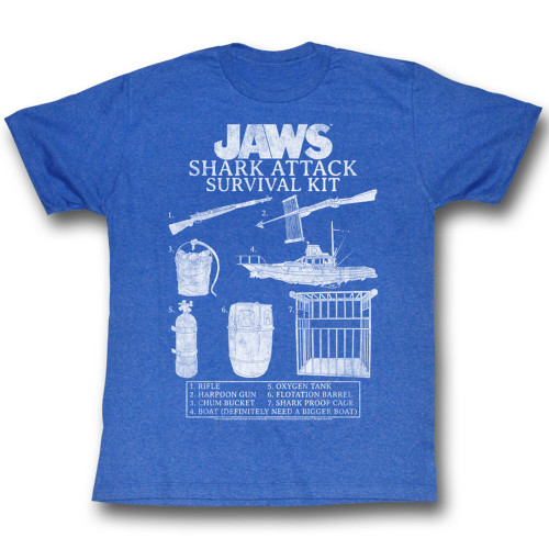 Jaws T-Shirt - Shark Attack Survival Kit