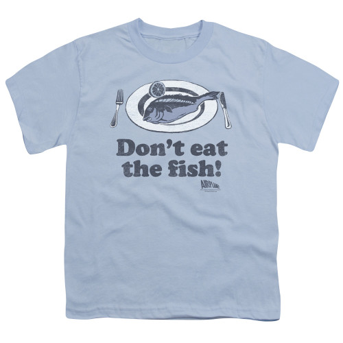 Image for Airplane Youth T-Shirt - Don't Eat the Fish