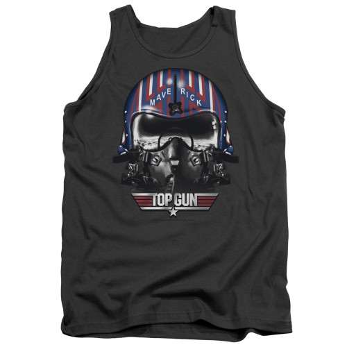 Image for Top Gun Tank Top - Mavarick Helmet