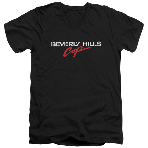 Image for Beverly Hills Cop V Neck T-Shirt - Logo