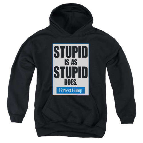 Image for Forrest Gump Youth Hoodie - Stupid is as Stupid Does