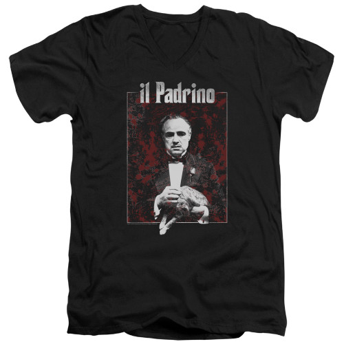 Image for The Godfather V Neck T-Shirt - Sangue