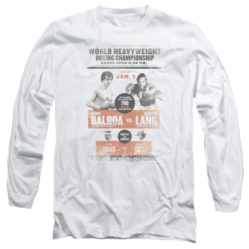 Image for Rocky Long Sleeve Shirt - Rocky III Clubber Poster