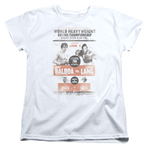 Image for Rocky Womans T-Shirt - Rocky III Clubber Poster