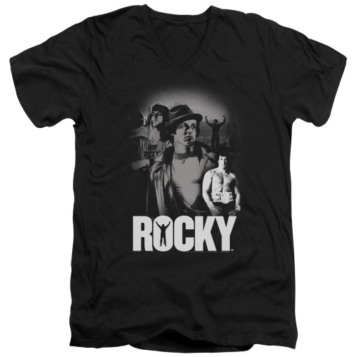 Image for Rocky V Neck T-Shirt - Making of a Champ