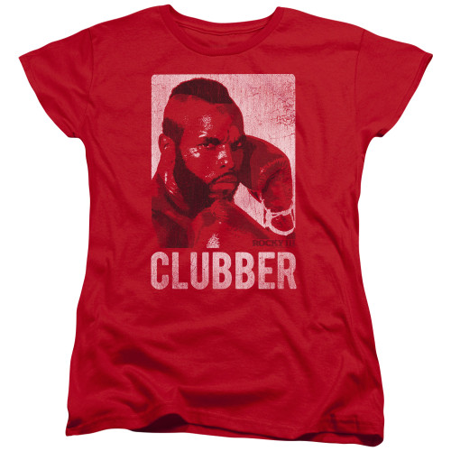 Image for Rocky Womans T-Shirt - Rocky III Clubber Lang