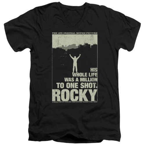 Image for Rocky V Neck T-Shirt - Silhouette