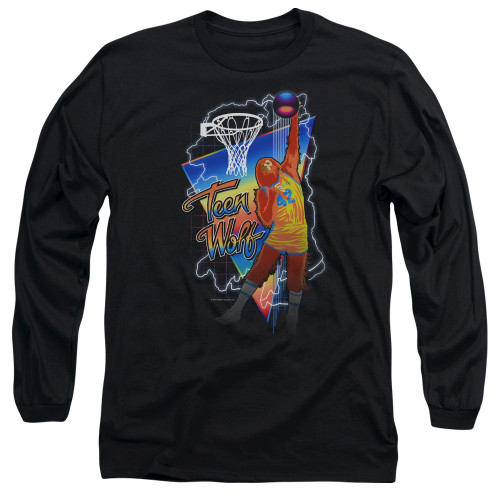 Image for Teen Wolf Long Sleeve Shirt - Electric Wolf