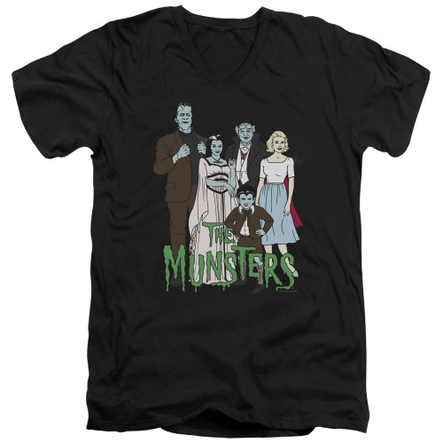 Image for The Munsters T-Shirt - V Neck - The Family